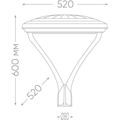 Уличный консольный светильник Feron SP7020 48439