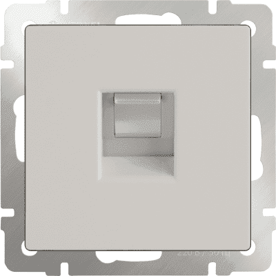 Розетка компьютерная Ethernet RJ-45 Werkel WL03-RJ-45-ivory слоновая кость 4690389046261