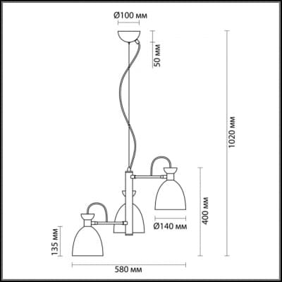 Подвесная люстра LUMION FILLA 3735/3