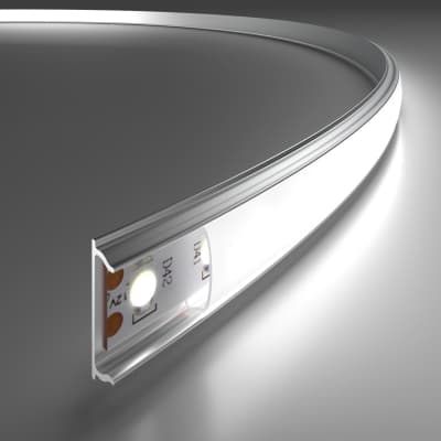 LL-2-ALP012 Гибкий алюминиевый профиль для LED ленты (под ленту до 10mm)