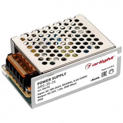 Блок питания Arlight ARS-35-24 24V 35W IP20 026152