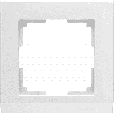 Рамка на 1 пост Werkel Stark WL04-Frame-01-white белый W0011801