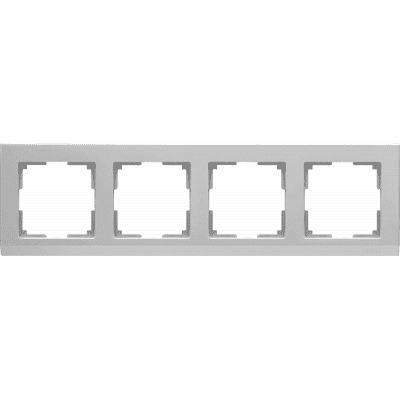 Рамка на 4 поста Werkel Stark WL04-Frame-04 серебряный 4690389063718