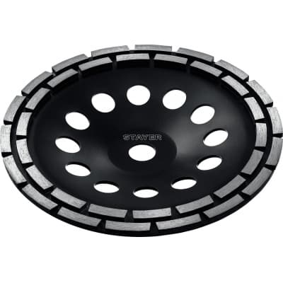 Двухрядная алмазная чашка STAYER Double d 230 мм 33381-230_z02