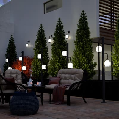 Светильник ландшафтный настенный светодиодный IP54 LED 4000K 9W 220-240V ROCA 358581 STREET NT21 000 белый   NOVOTECH ROCA 358581