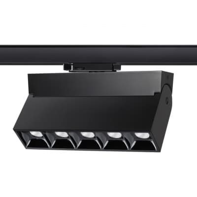 рехфазный трековый свтильник IP33 LED 4000К 25W 110-265V EOS 358326 PORT NT19 047 черный Т