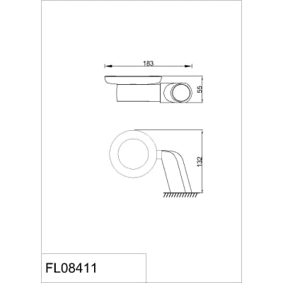 Мыльница керамическая RUSH Flores (FL08411)