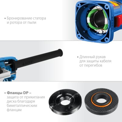 УШМ ЗУБР Профессионал, УШМ-П125-900, 125 мм, 900 Вт УШМ-П125-900