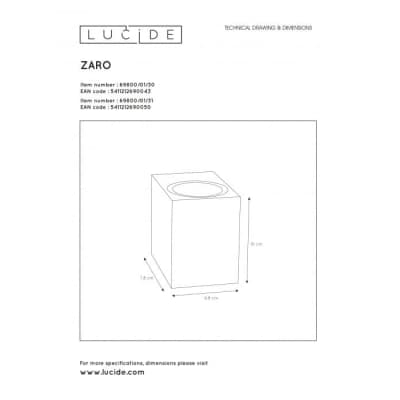 Архитектурная подсветка Zaro 69800/01/31 Lucide