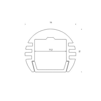 Профиль для светодиодной ленты  SF-1915 SWG