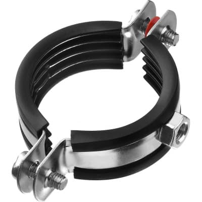 Хомут трубный ЗУБР 1 1/2", с гайкой, оцинкованный, 8 шт., 37850-47-52