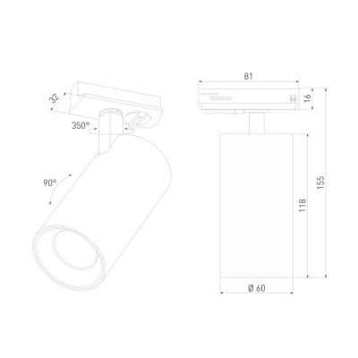 Трековый светильник Elektrostandard Comel 85210/01