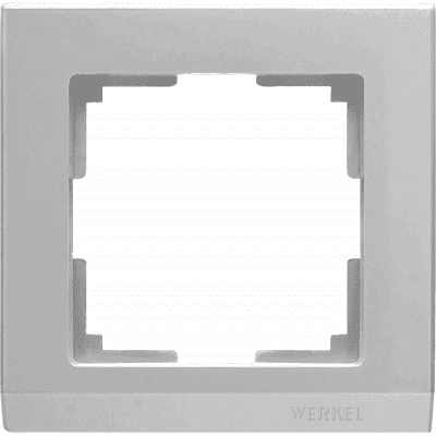 Рамка на 1 пост Werkel Stark WL04-Frame-01 серебряный 4690389063688
