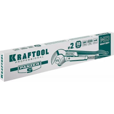 KRAFTOOL PANZER-S, №2, ключ трубный, изогнутые губки 2733-15_z02