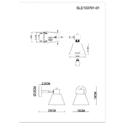 Бра Buve SLE103701-01 Evoluce