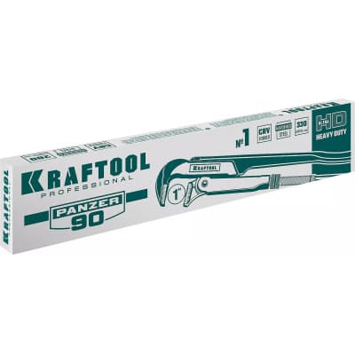 KRAFTOOL PANZER-90, №1, ключ трубный, прямые губки 2734-10_z02