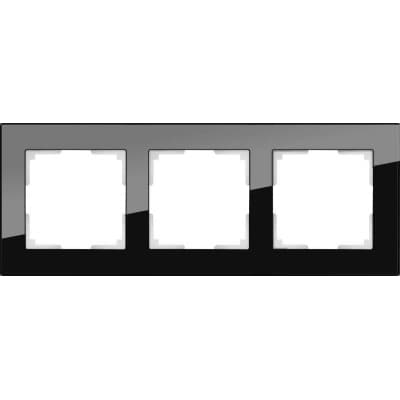 Рамка на 3 поста Werkel Favorit WL01-Frame-03 черный 4690389063411