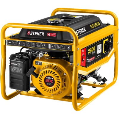 GS-3500 бензиновый генератор, 2800 Вт, STEHER GS-3500