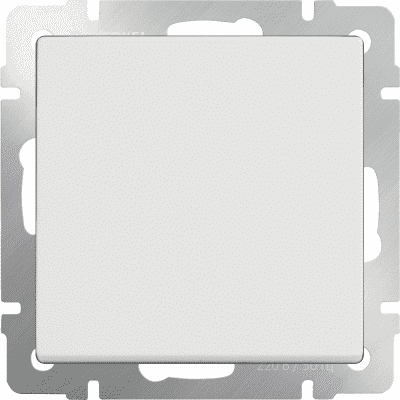 Выключатель одноклавишный проходной Werkel WL01-SW-1G-2W белый 4690389045547