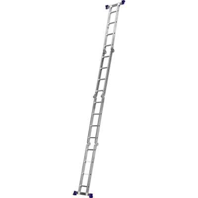 Лестница-трансформер СИБИН число ступеней 4 х 4, алюминий, максимальная нагрузка 100 кг 38852