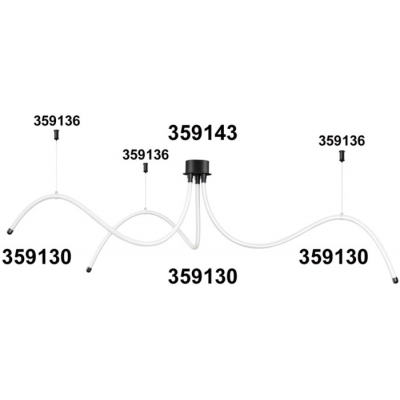 Подвесной комплект Novotech Ramo 359136
