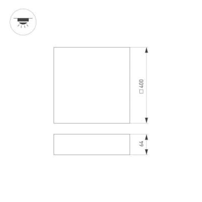 Потолочный светильник Arlight QUADRO 034798