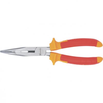 Длинногубцы изогнутые Insulated, 200 мм, двухкомпонентные рукоятки Matrix Professional 17474