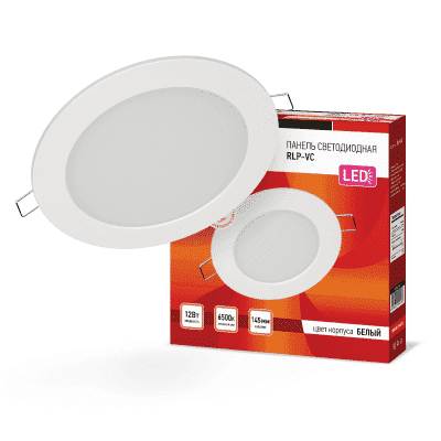 Светодиодный светильник IN HOME RLP-VC 12Вт 6500К IP40 белый 4690612024530