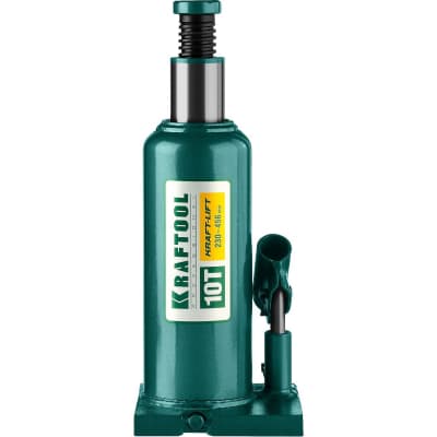 Домкрат гидравлический бутылочный сварной Kraft-Lift KRAFTOOL 10т, 230-456мм 43462-10_z01