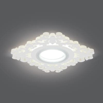 Встраиваемый светильник Gauss Backlight BL131 белый GU5.3 3W Led 3000K
