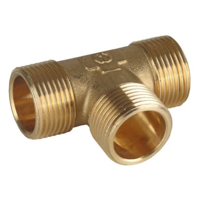 Тройник GENERAL FITTINGS 3/4", латунь, "штуцер - штуцер - штуцер" 51054-3/4