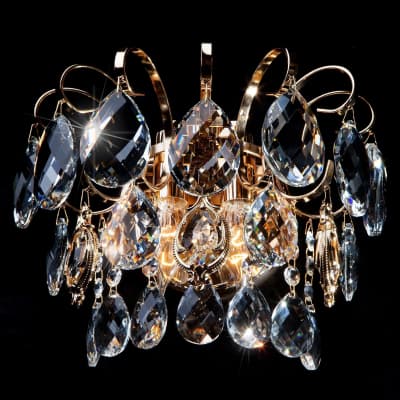Бра Eurosvet Crystal 10081/2 золото/прозрачный хрусталь Strotskis