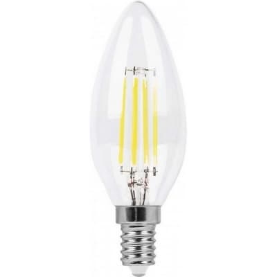 Лампа светодиодная филамент FERON LB-66, C35 (свеча), 7W 230V E14 4000К 25780