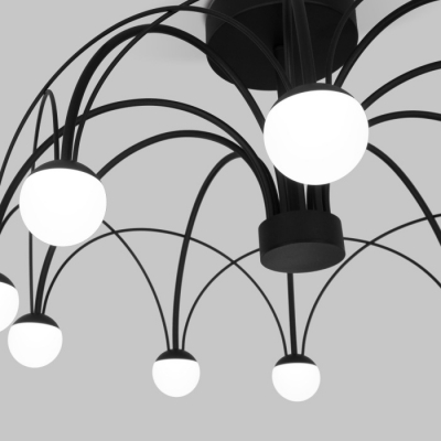 Потолочная люстра Eurosvet Ragno 90035/10  LED черный