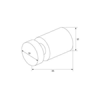 Комплкект одинарных крючков IDDIS Petite, сплав металлов, черный матовый (PET2SB1i41)