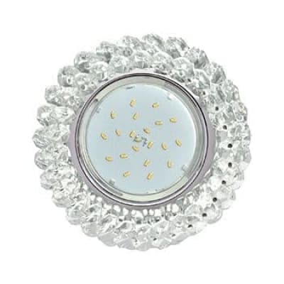 Встраиваемый светильник Ecola GX53 H4 5341 Glass хром/прозрачный FW53RYECB