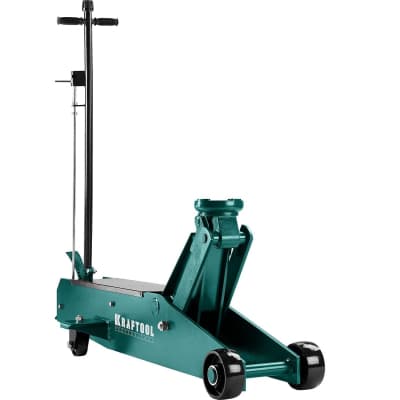 Домкрат подкатной гидравлический KRAFTOOL 10т, 160-560 мм, удлиненный High-Lift 43455-10
