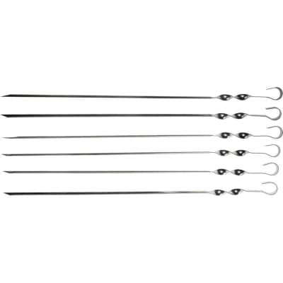 Шампуры GRINDA 550 мм, 6 шт., угловые, в упаковке, BARBECUE 427756