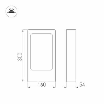 Наземный светильник Arlight FRAME 021928(1)