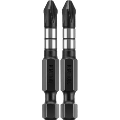 Биты KRAFTOOL PH2, 50 мм, 2 шт., Cr-Mo сталь 26191-2-50-S2