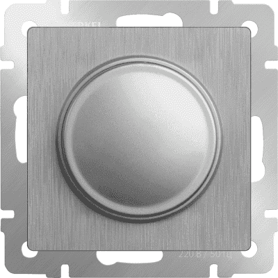 Диммер Werkel WL09-DM600 cеребряный рифленый 4690389085031