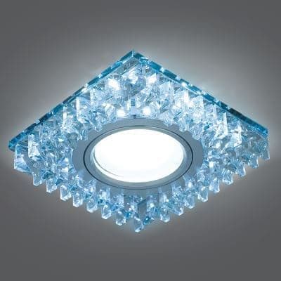 Встраиваемый светильник Gauss Backlight BL030 кристалл/хром GU5.3 Led 4100K