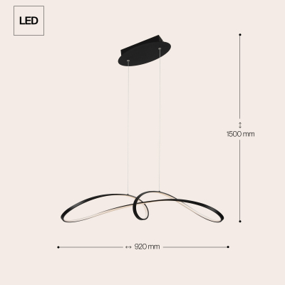 Подвесной светильник Curve MOD156PL-L52B4K Maytoni