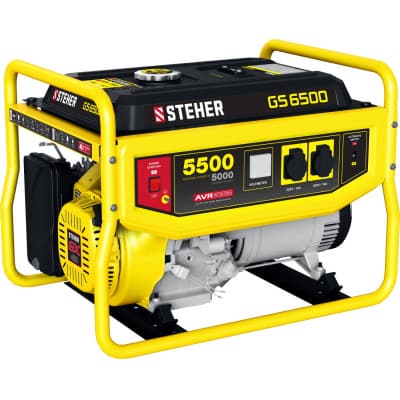 GS-6500 бензиновый генератор, 5500 Вт, STEHER GS-6500