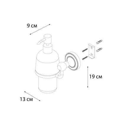 Дозатор жидкого мыла FIXSEN Style (FX-41112)