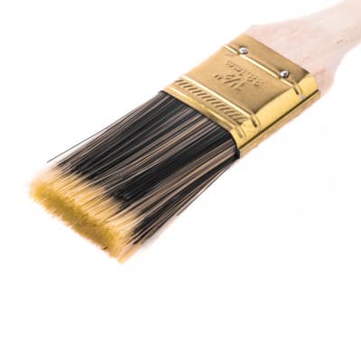 Кисть плоская Golden 1.5, искусственная щетина, деревянная ручка MTX 83218