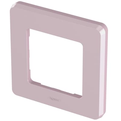 Рамка декоративная универсальная Legrand Inspiria, 1 пост, для горизонтальной или вертикальной установки, цвет "Розовый" 673934