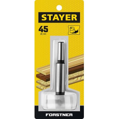 STAYER Forstner 45мм, сверло форстнера по дереву, ДСП 29985-45_z01