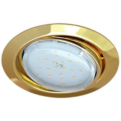 Встраиваемый светильник Ecola GX53 FT9073 золото FG5390ECB