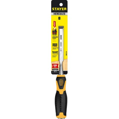 STAYER HERCULES стамеска-долото с двухкомпонентной рукояткой, 8 мм 18205-08_z01